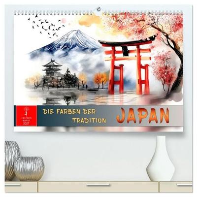 Japan - die Farben der Tradition (hochwertiger Premium Wandkalender 2027 DIN A2 quer), Kunstdruck in Hochglanz