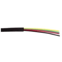 Exertis Connect Modularkabel flach, 100 m Rolle, 6-adrig, schwarz 6 Adern, Telefon Zubehör