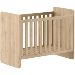 BABYBETT 60x120 Keelia Eiche Melamin mit Lattenrost