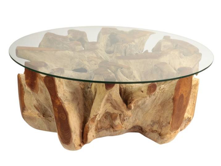 Table basse ronde Racine de teck ø 100cm