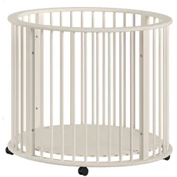 LAUFGITTER rund Keira Buche Massivholz beige 3-fach höhenverstellbar
