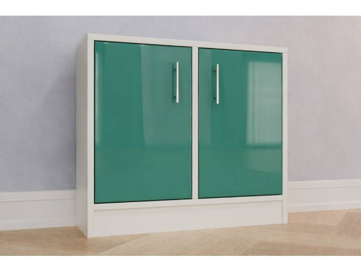 Badezimmerschrank nach Maß - RAL 6033 Minttürkis - 60x68x21cm - Individuell konfigurieren