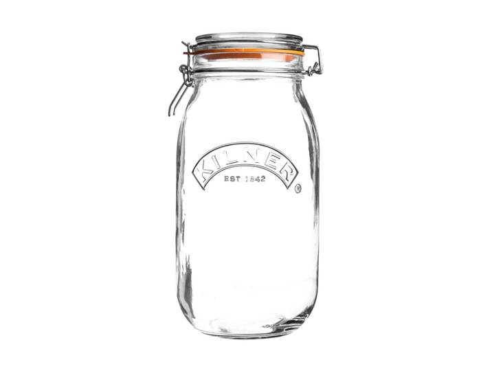 Kilner Bocal rond avec fermeture mécanique Kilner Transparent, 2 L