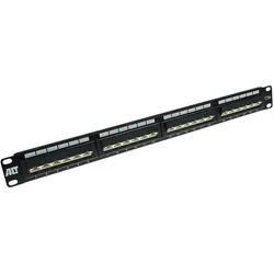 ACT Patchpanel 24-ports unshielded 45° CAT5E. Category: CAT5E Patchpanel 24p utp c5e 45gr, Server Zubehör, Schwarz