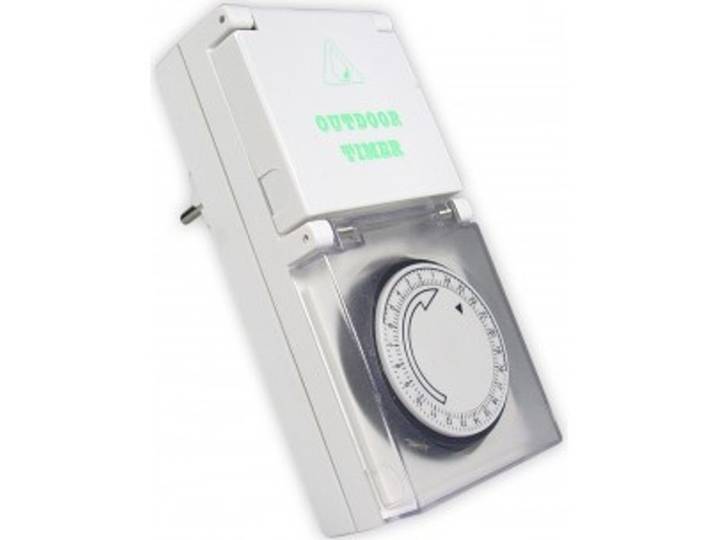 Calex waterdichte wandcontactdoos met timer