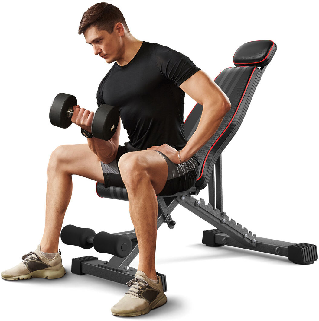 Yoleo Adjustable foldable Incline Weight Lifting Gym Bench