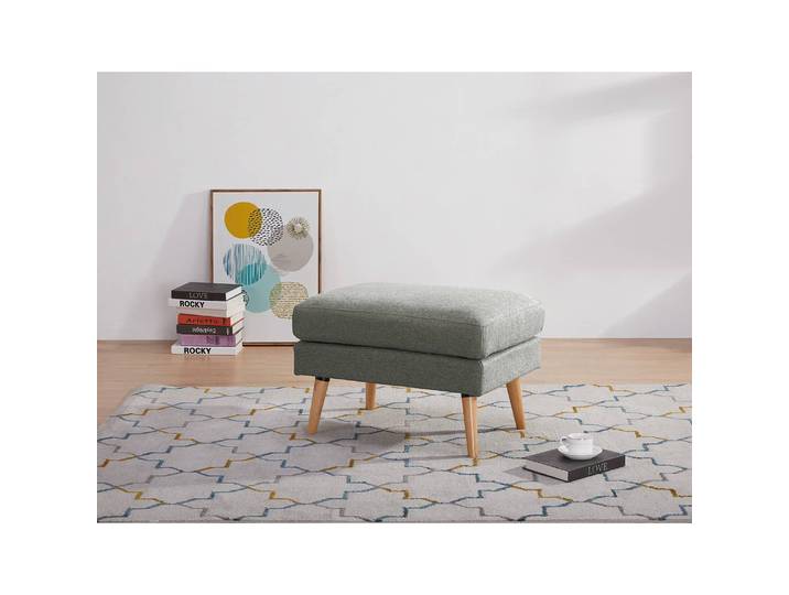 Polsterhocker Limeri 72 x 47 x 49cm Grau/Grau Filz Blix: Grau