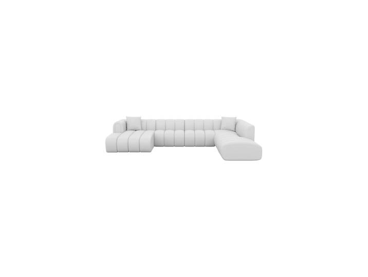 7-Sitzer Design Echtleder Panorama-Sofa „Oliva Lounge“ Echtleder White BLOOMINGLOFT Collection