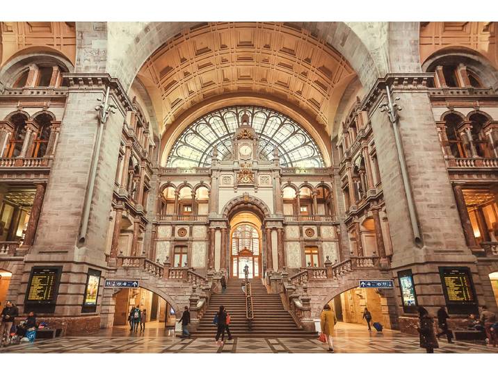 Fototapete PAPERMOON Grand Central Station , bunt, B:4m L:2,6m, Vlies, Tapeten, Fototapete
