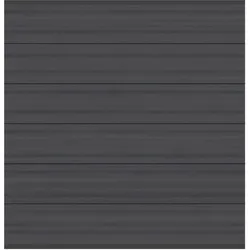TraumGarten Sichtschutzzaun SYSTEM WPC Platinum XL Zaunset anthrazit Sichtschutz Steckzaun Lamellenzaun