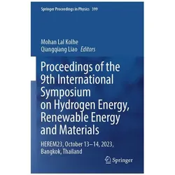 Proceedings of the 9th International Symposium on Hydrogen Energy, Renewable Energy and Materials, Fachbücher von Mohan Lal Kolhe, Qiangqiang Liao