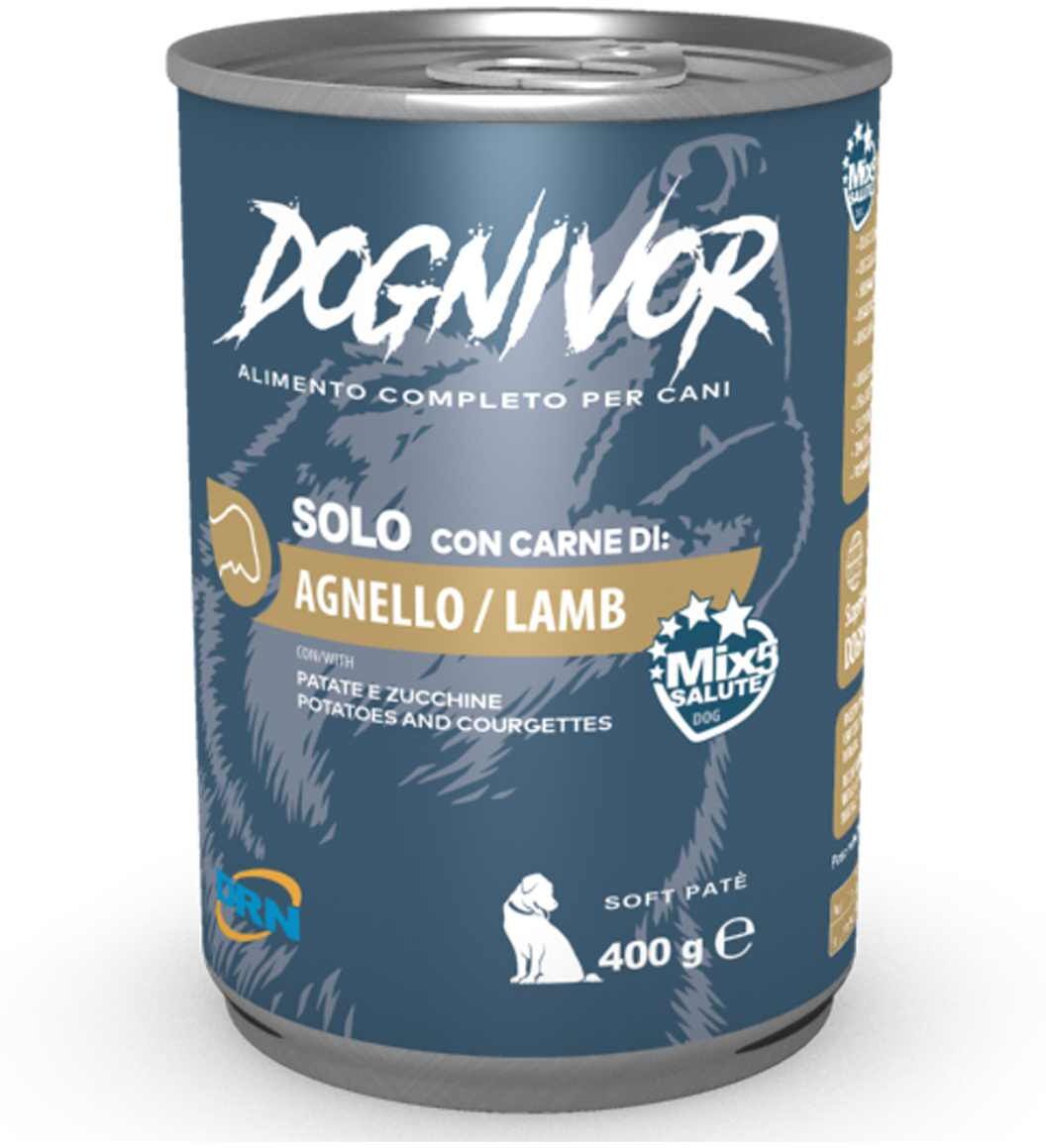 Dognivor Dog Lattina 400G AGNELLO CON PATATE E ZUCCHINE