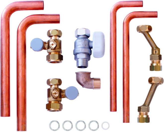 Vaillant ecoTEC Installations-Set 0020201895 R 3/4, Neu-Installation Aufputz/Unterputz