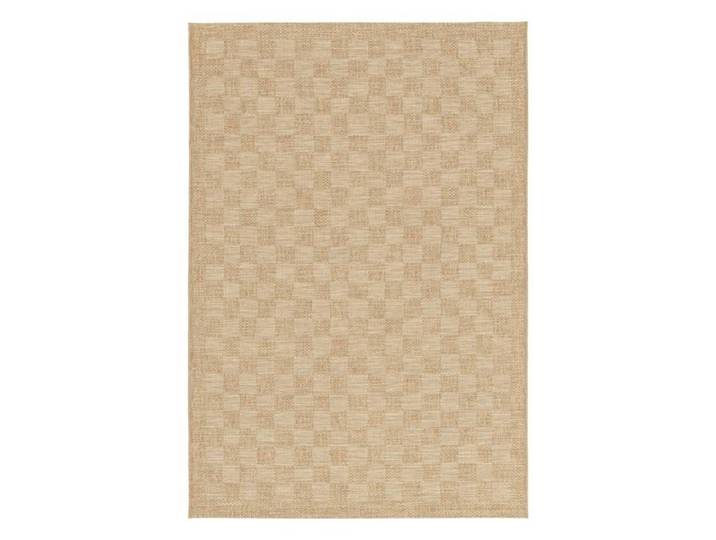 sweeek - Tapis intérieur/extérieur effet jute coloris naturel motif damier CARRIE