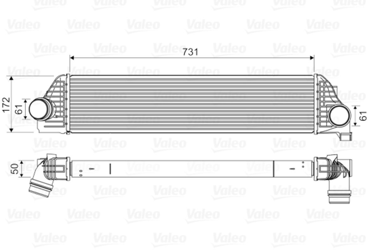 Ladeluftkühler VALEO 818561