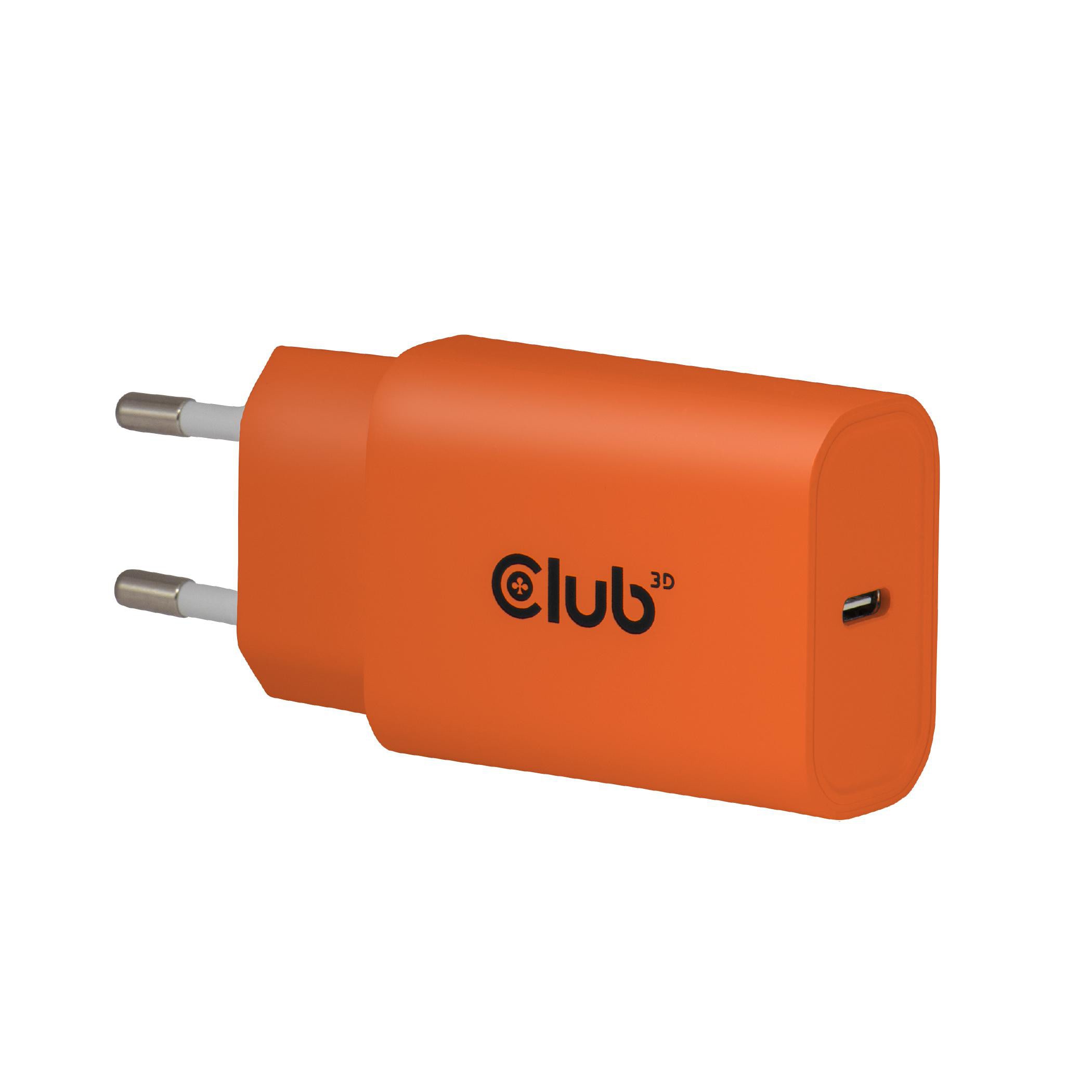 Club 3D USB-C PD3.0 Ladegerät 30 Watt 2 Stück orange