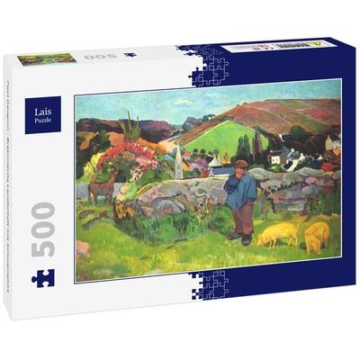 Lais Puzzle Paul Gauguin - Bretonische Landschaft mit Schweinehirt 500 Teile