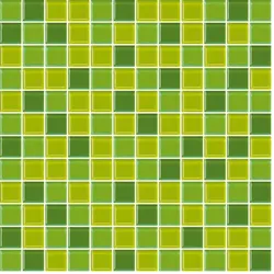 Premium Mosaic Glasmosaik grün 30x30 cm glanz MOS25MIX4