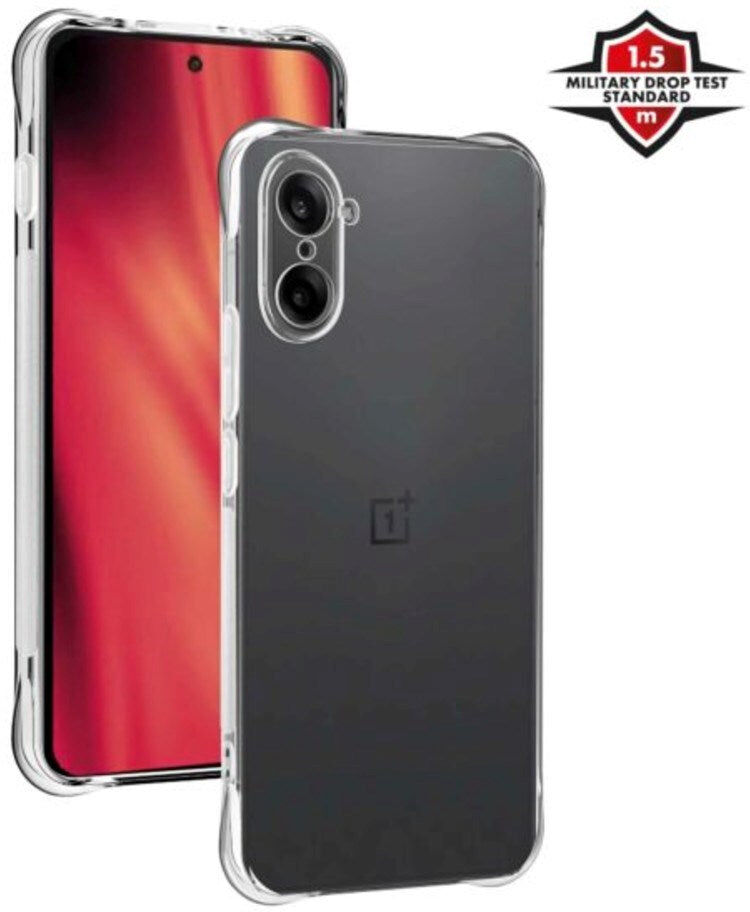 OnePlus Nord CE5 X2O Anti-Shock Plast Bagside Cover - Gennemsigtig