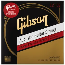 Gibson Acoustic Saiten Coated Phosphor Bronze Light | 012-053 - Saiten Westerngitarre