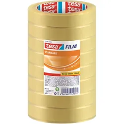 Klebefilm tesafilm standard 19mmx66m transparent 8 Rollen Packung mit 12 Stück