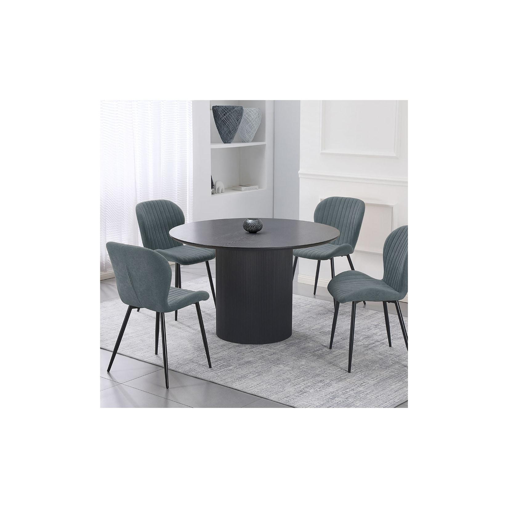 HOME DELUXE Esstisch Rund CAMILLO - Dark Oak