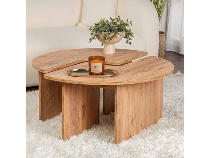 Dmora Couchtisch Codroipo 90x90x41h cm Braun, Quadrat