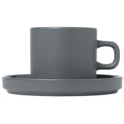 blomus Kaffeetasse Pilar 4tlg. Keramik Grau
