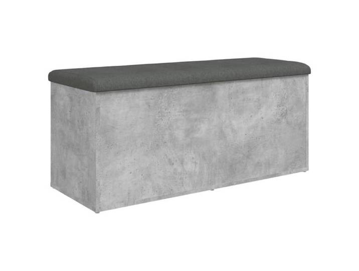 Gris Banc coffre - Banc de rangement - gris béton 102x42x45 cm bois d'ingénierie m6946