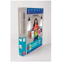 BlockX, Ordner, ELBA Polyvision - presentation ring binder - for A3 Maxi - capacity: 240 sheets - transparent