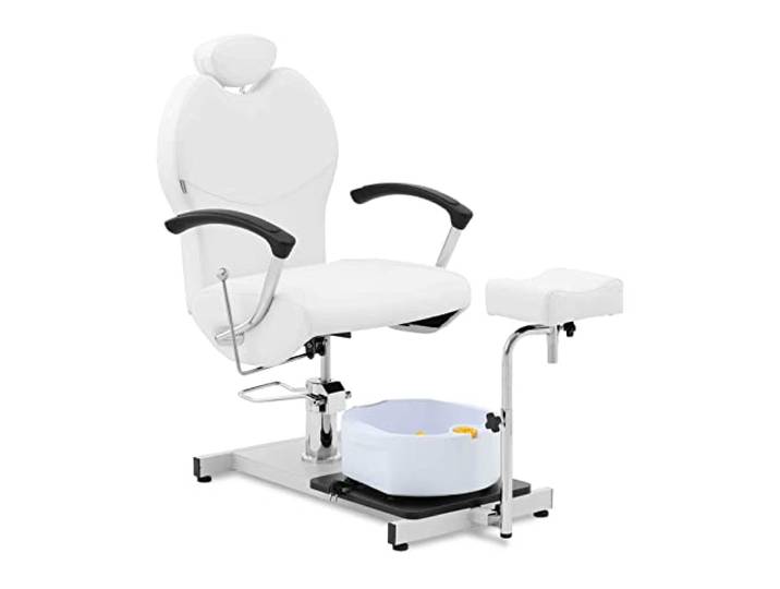 physa PHY-PC-01 Fußpflegestuhl Fußpflegestuhl mit Beinablage und Waschbecken Kosmetikstuhl Pediküre Stuhl Podologiestuhl Stuhl für Fusspflege