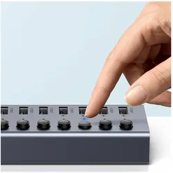 Ugreen multifunction HUB 7in1 (USB-C, 8 Ports), Dockingstation + USB Hub, Grau