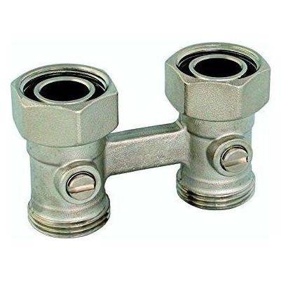 Basic Zawór przyłączeniowy kątowy z stożkami 3/4"x3/4" (C093100402) (C093100402)