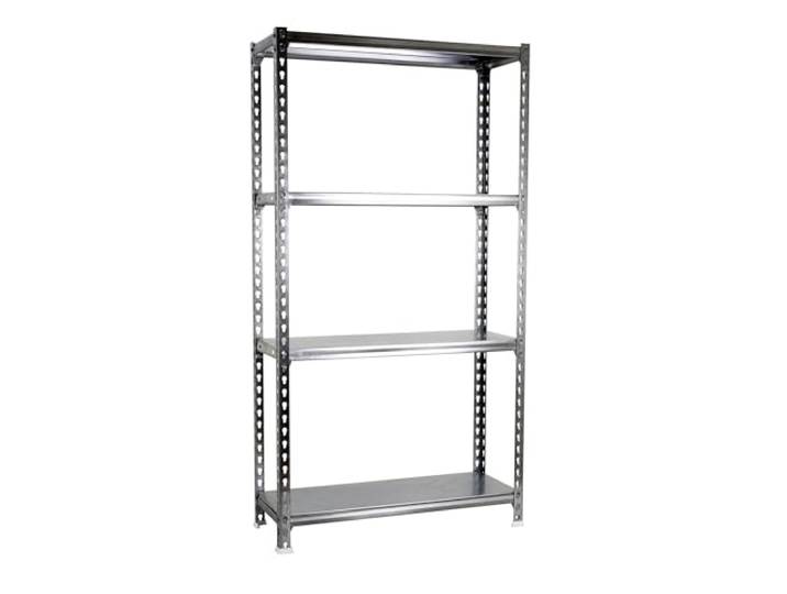 Simon Rack Metallregal 1500x1000x400 mm - Simonclick 4 Höhen, Metallablage, Biegepunkt 180 kg, Korrosionsschutzlackierung, Klicksystem-Montage, Verzinkt