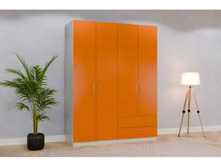 Schrank nach Maß - RAL 2000 Gelborange - 230x174x62cm - Individuell konfigurieren