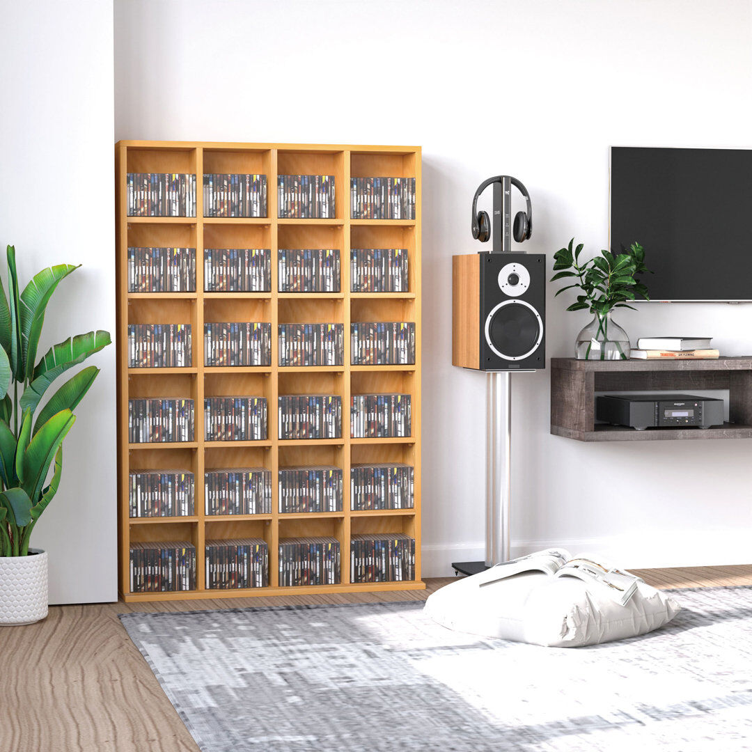 Latitude Run 130.5 cm H x 89 cm W Bookcase Natural 130.5cm H X 89cm W X 20cm D