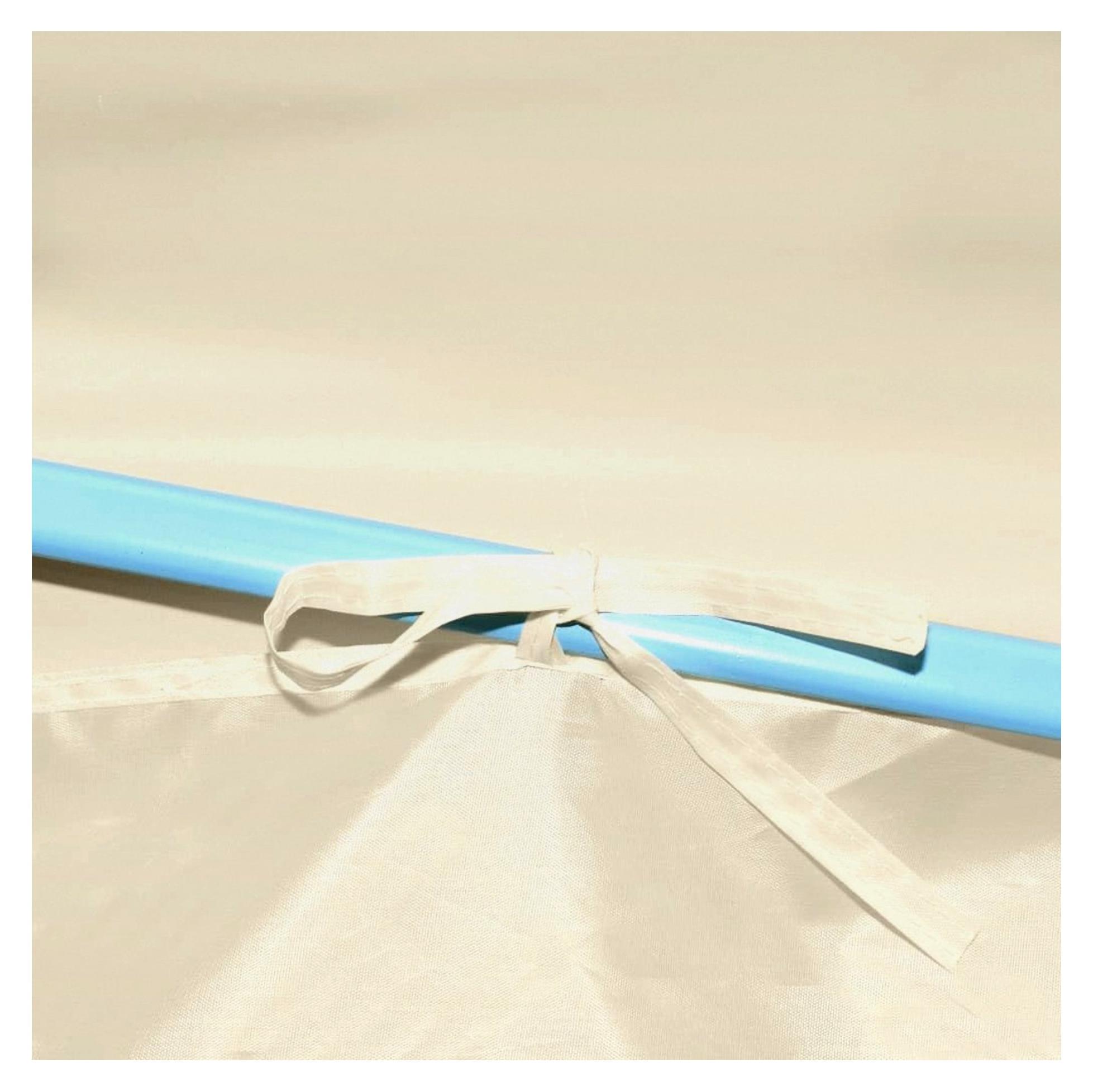 Faltzelt Partyzelt Pop-Up mit 8 Seitenwänden 870x291x315 cm Creme