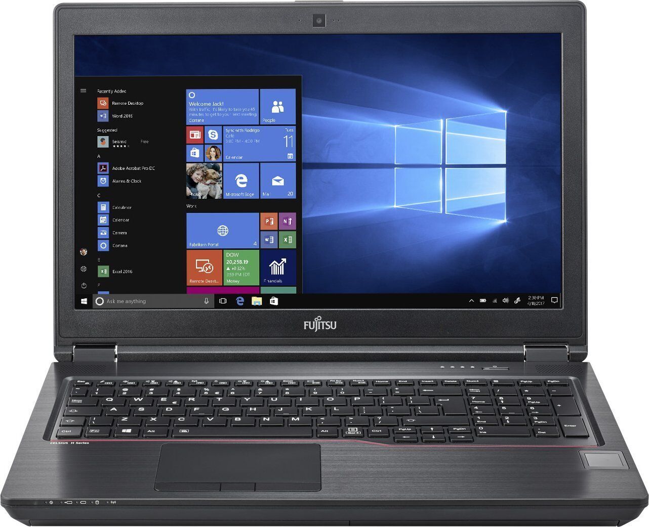 Fujitsu Celsius H7510   i7-10850H   15.6"   8 GB   256 GB SSD   Win 11 Pro   DE - Refurbished