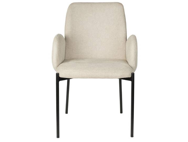 Esszimmerstuhl Tjarda 2er-Set – aus Stoff - Taupe - Luxusbetten24