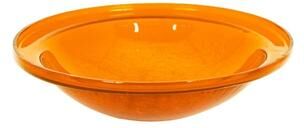 Achla Designs Reflective Crackle Glass Birdbath Bowl, 12.5 Inch Diameter, Cobalt Blue