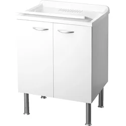 Waschtrog mit Unterschrank mit 2 Türe LxBxH: 600x500x850mm