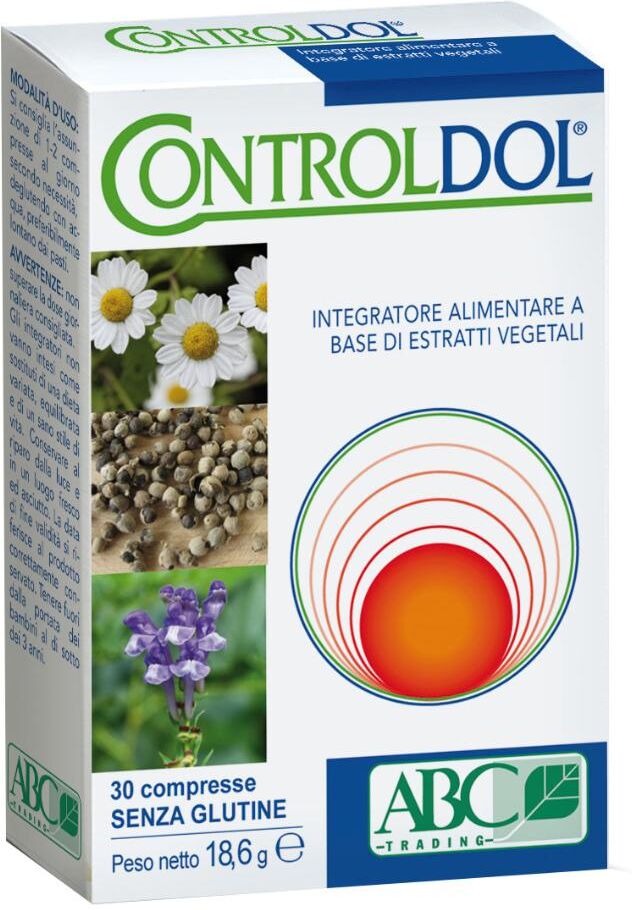 A.B.C. TRADING Srl Controldol 30 Compresse Senza Glutine - Integratore per Sollievo Muscolare e Tensioni