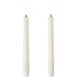 Uyuni LED Tafelkerze 20cm Ivory 2 Stück
