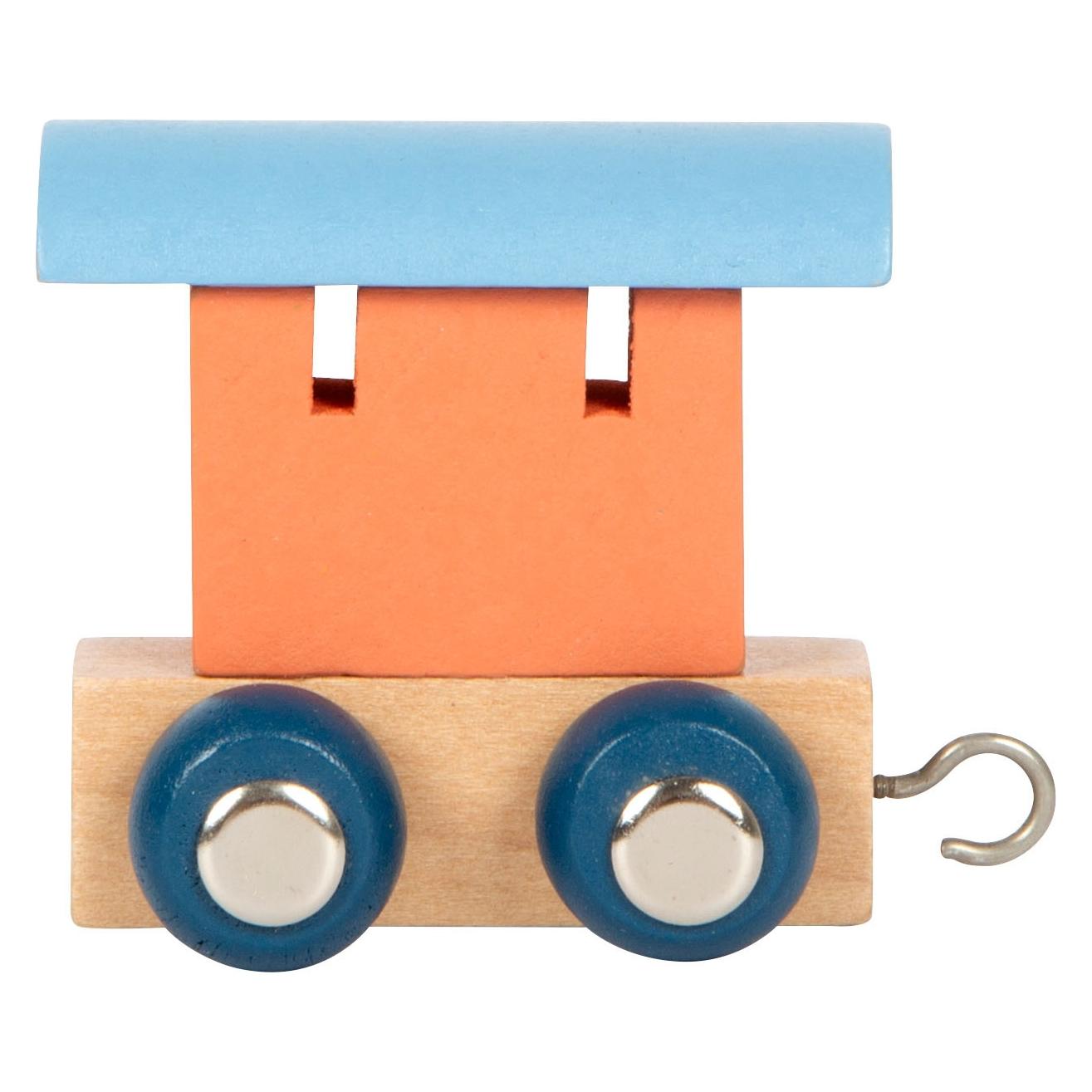small foot Buchstabenzug Polar Waggon lachs & eisblau (12567)