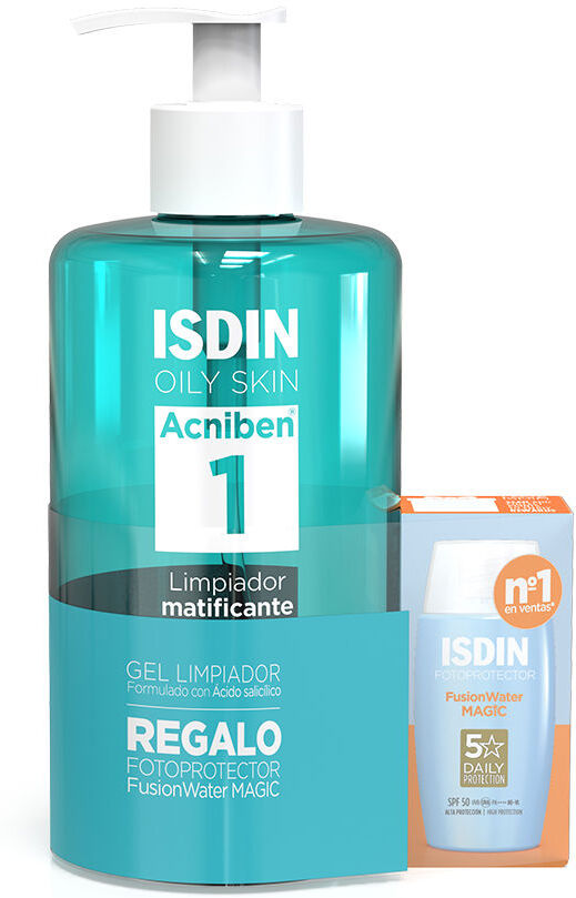 Isdin Acniben Étui Nettoyant Matifiant 2 pcs