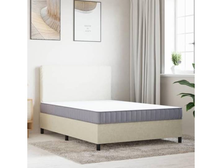 MNCVXAXG Matratze aus mittelweichem Schaumstoff, 140 x 200 cm Ohne Federn, doppelseitig, atmungsaktiver Stoff, Schaumstoff, Höhe 16 cm, Weiß und Grau