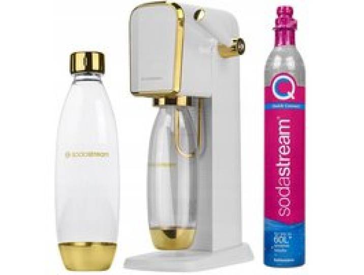 Machine à soda - Sodastream - ART Blanc Or - Gazéification facile - Bouteille 1L sans BPA