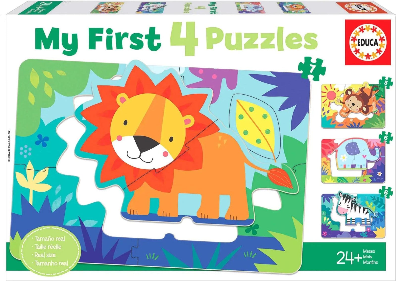 Educa Puzzel Dieren 7 stuks