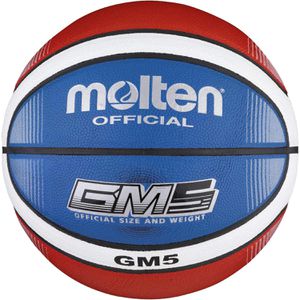 Molten Basketball BGMX5-C, indoor & outdoor, Größe 5, blau/rot/weiß, 500 Gramm, Trainingsball