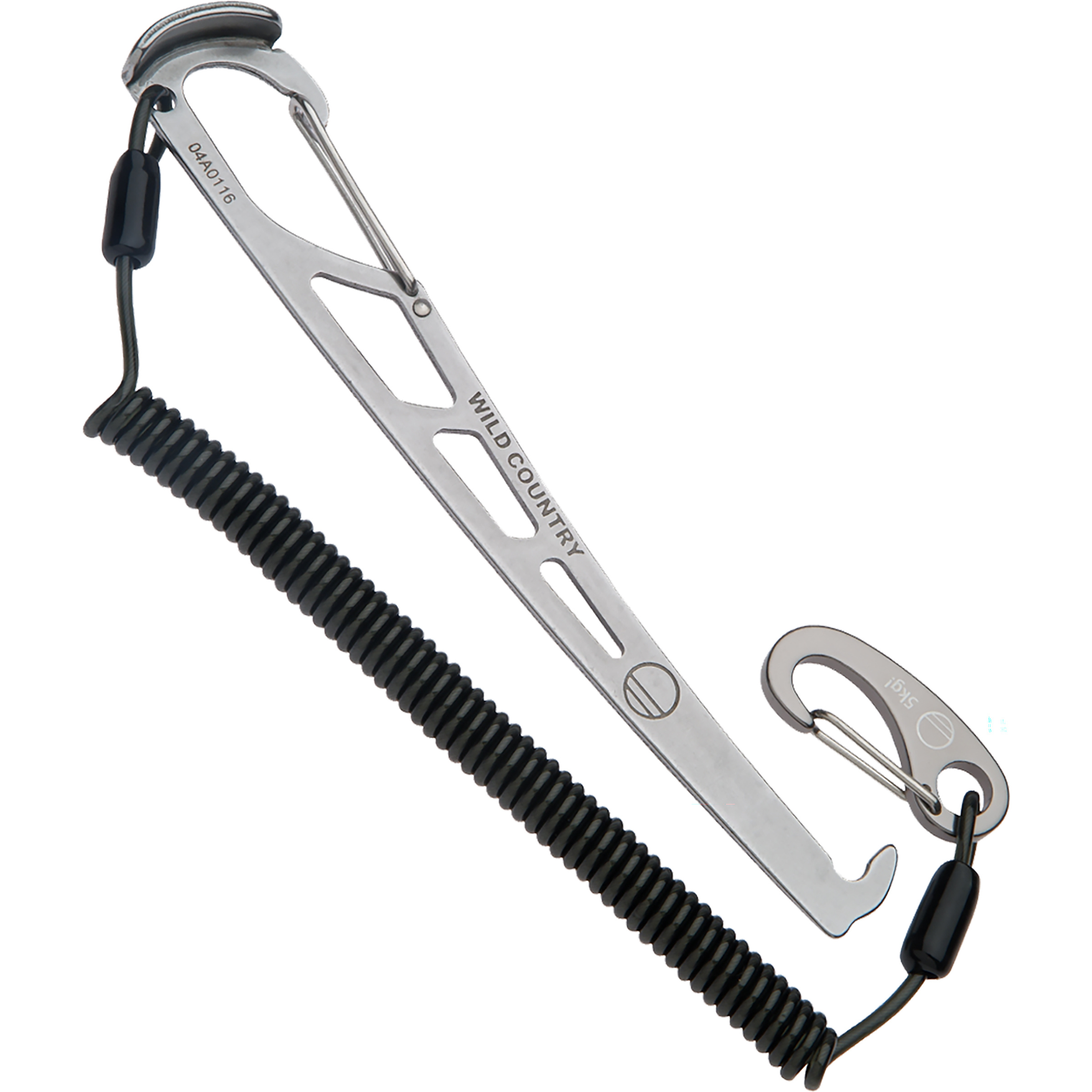 Wild Country Pro Key With Leash Klemmkeile silber